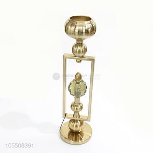 High quality modern indoor decor golden metal candlestick