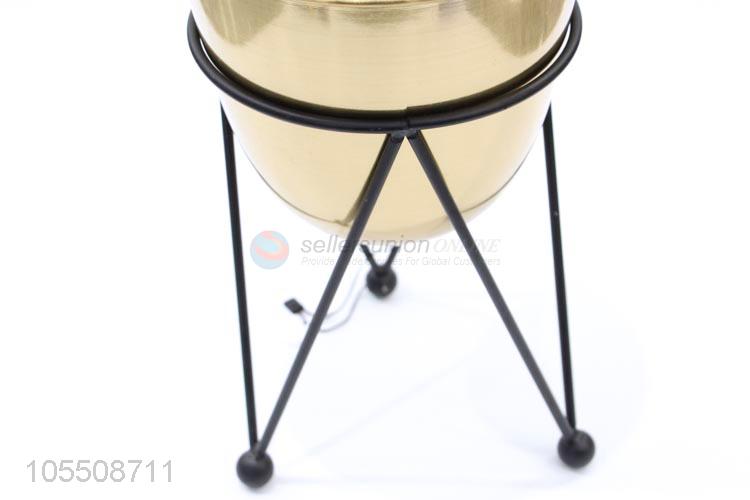 Competitive price home decorative metal flower vase with tripod