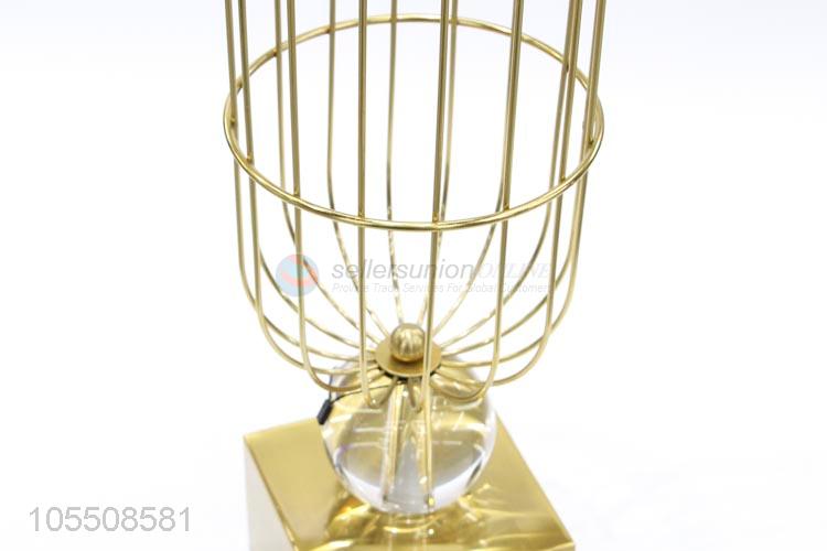 Good quality home decorative golden iron wire flower vase