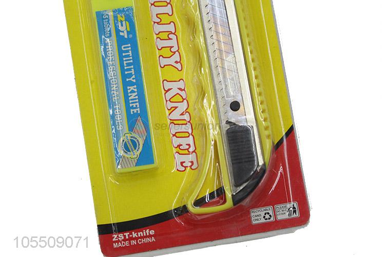 China Wholesale Daily Tools Cutter Utility Knife and Spare Blades