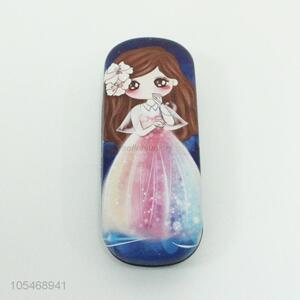 Cheap pretty girl printed plastic glasses box glasses case