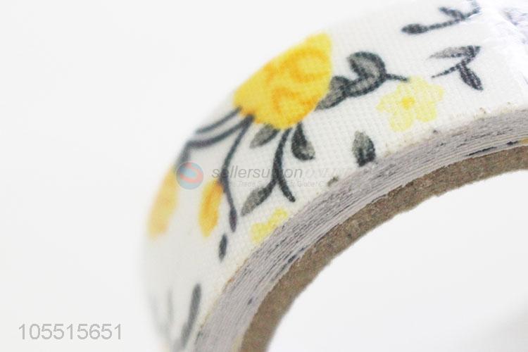 Delicate style handmade ornaments use flower printed cloth duct adhesive tape