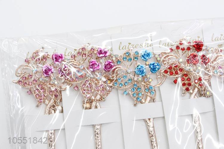 Wholesale Cheap Bridesmaid Wedding Flower Hairpins Princess Match