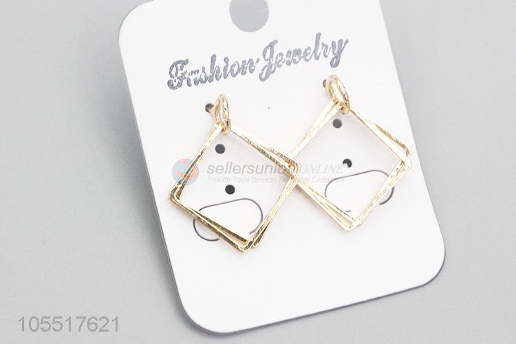 Factory Wholesale Fashion Square Jewelry Earrings For Women