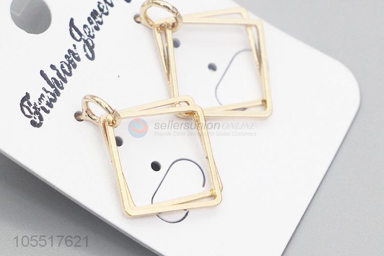 Factory Wholesale Fashion Square Jewelry Earrings For Women