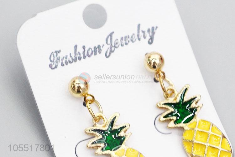 Wholesale Top Quality Pineapple Shape Cute Women Earrings