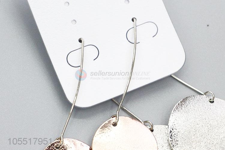 Popular Promotional Simple Iron Dangle Earrings for Women