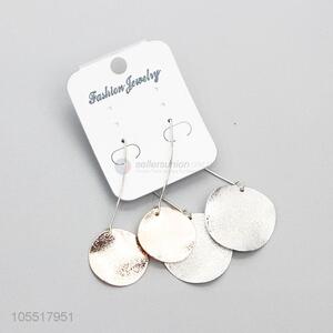 Popular Promotional Simple Iron Dangle Earrings for Women