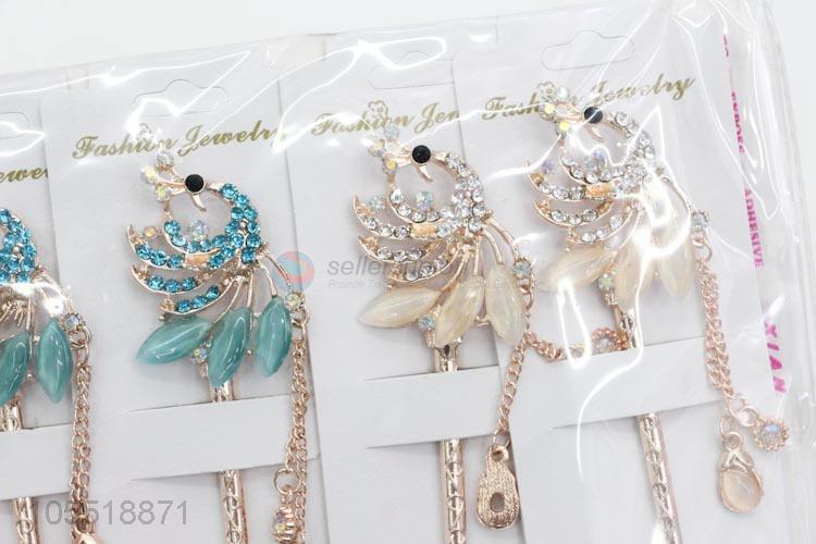 Hottest Professional Vintage Style Alloy Crystal Hairpins Hair Accessories