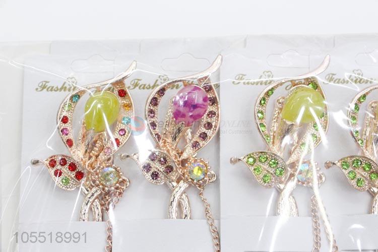 Modern Style Rhinestone Bridal Hairpins for Weddings