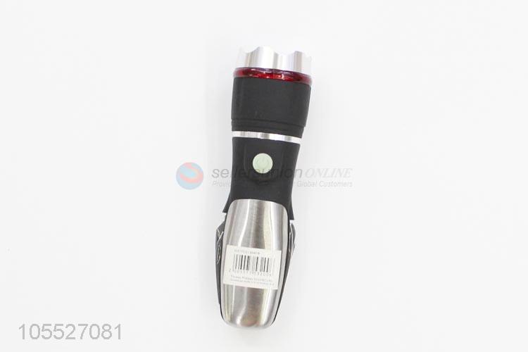 Promotional custom multifunctional flashlight with knives