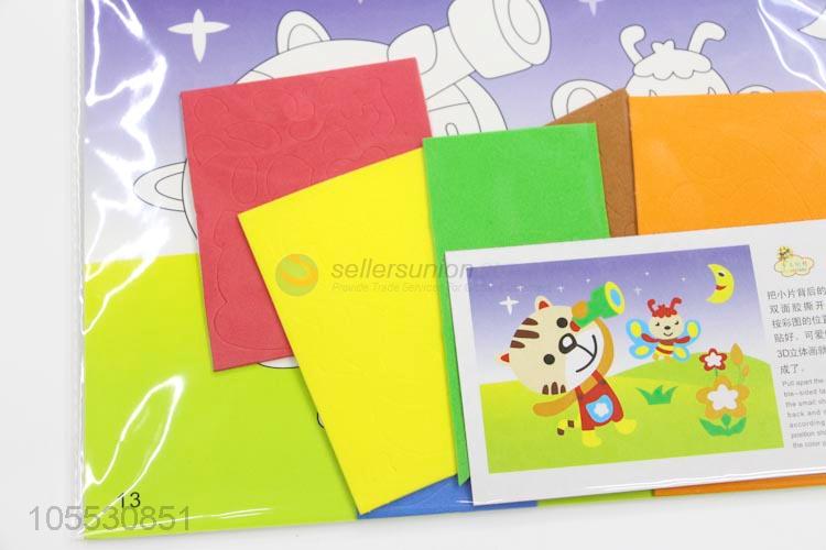 Popular Children Educational Stickers DIY Mosaic Picture Collage