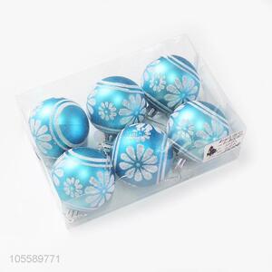 High Quality Plastic Christmas Decoration 6 Pieces Christmas Ball