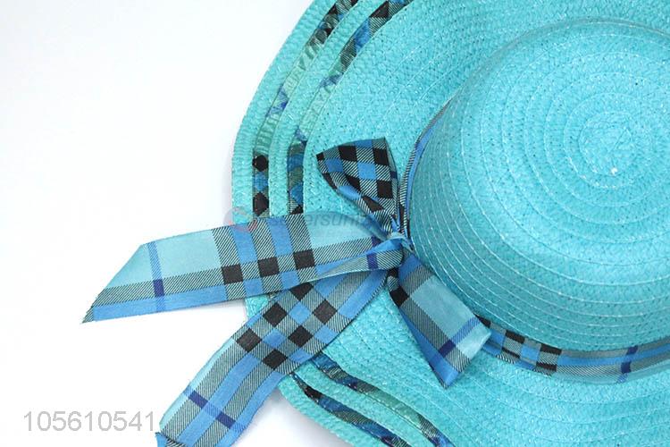 Superior factory waving women straw hat summer beach cap