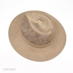 Factory sale summer knitted billycock men beach hat