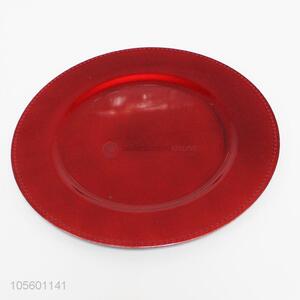 Low price kitchen supplies red plastic dish for household