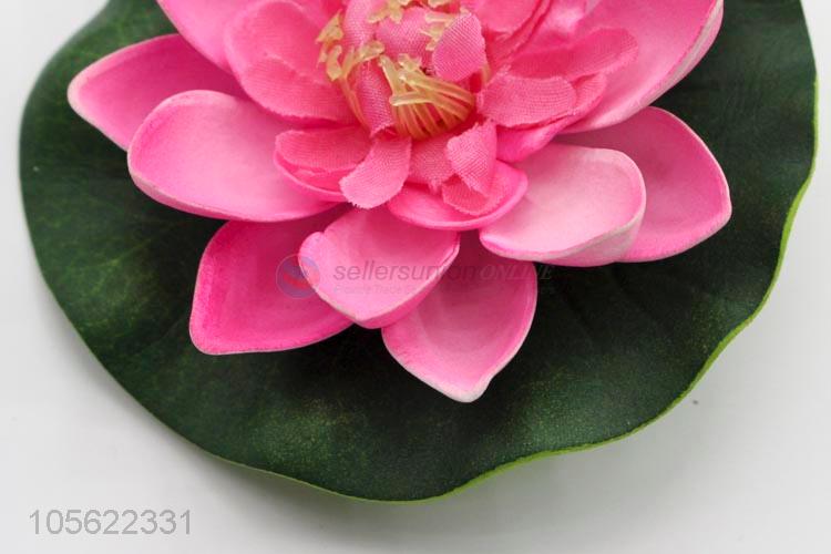 Good Factory Price Artificial Floating Lotus Garden fake bouquet for wedding decoration manualidades mariage flores plants Water lily