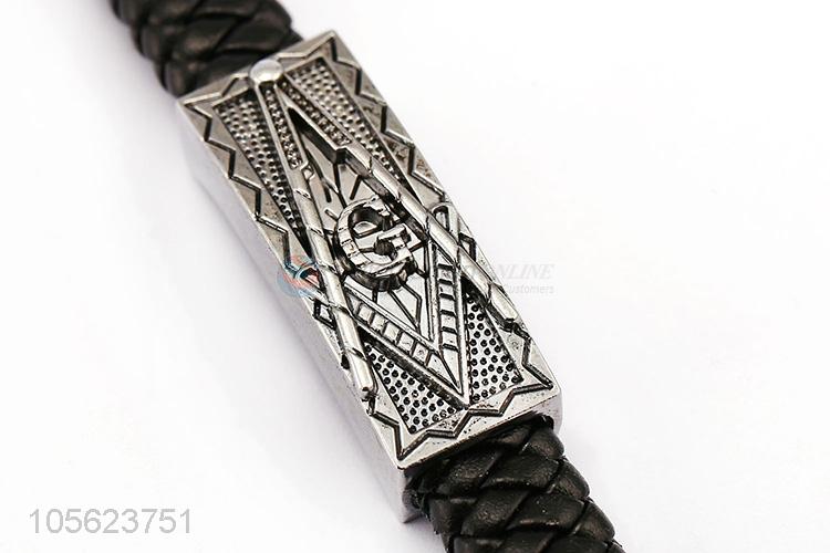 Hot Selling Leather Wristbands Retro Punk Bracelet