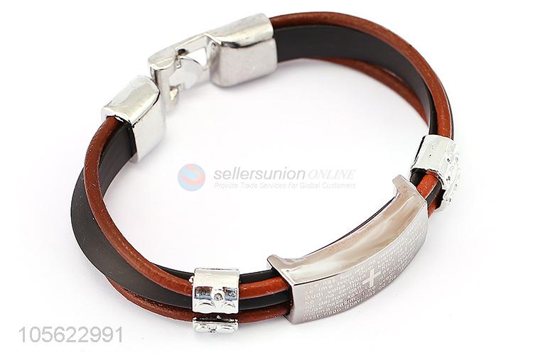 Cool Design Retro Punk Bracelet PU Leather Fashion Wristband