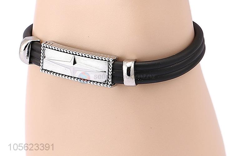 Best Selling Retro Punk Bracelet PU Leather Wristband