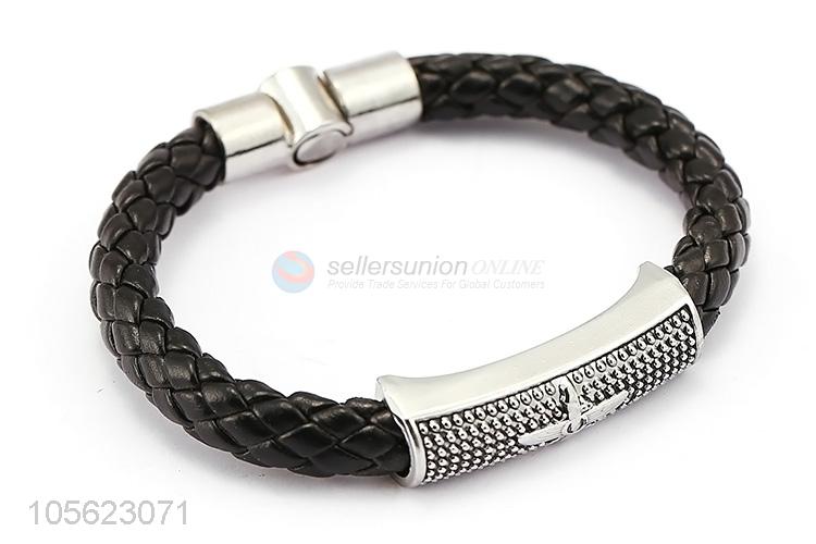 Custom Alloy Accessories Retro Punk Bracelet With Logo Design