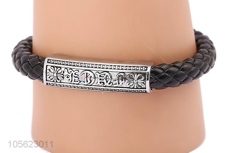 Best Quality PU Leather Retro Punk Bracelet Fashion Accessories