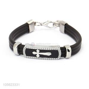 Fashion Vintga Punk Bracelet PU Leather Bangle