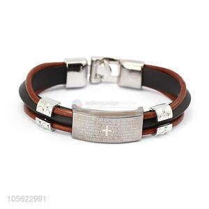 Cool Design Retro Punk Bracelet PU Leather Fashion Wristband