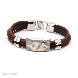 Creative Design Lightning Pattern Retro Punk Bracelet