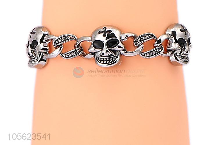 Hot Selling Skull Design Retro Punk Bracelet Fashion Wristband