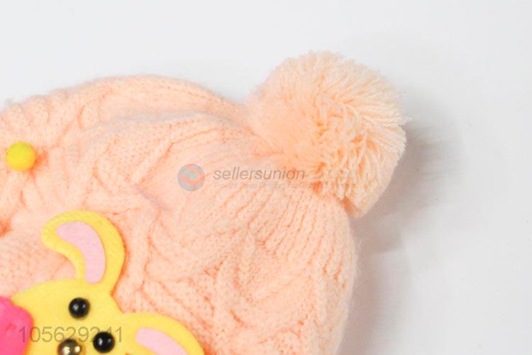 Cute Design Knitted Beanie Cap For Baby