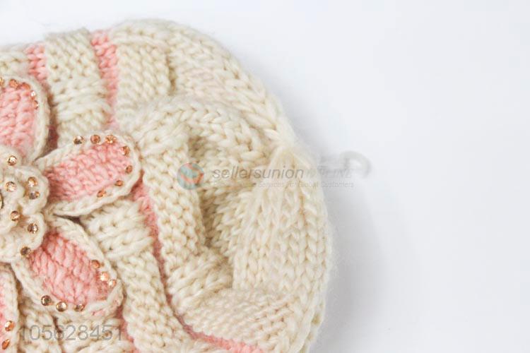 Creative Flower Pattern Knitted Beanies Cap