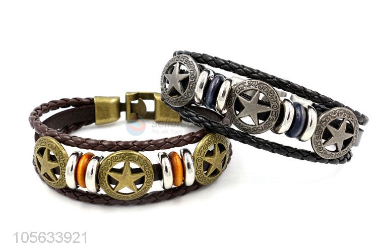 New items mens retro handmade bracelets hand braided bracelet