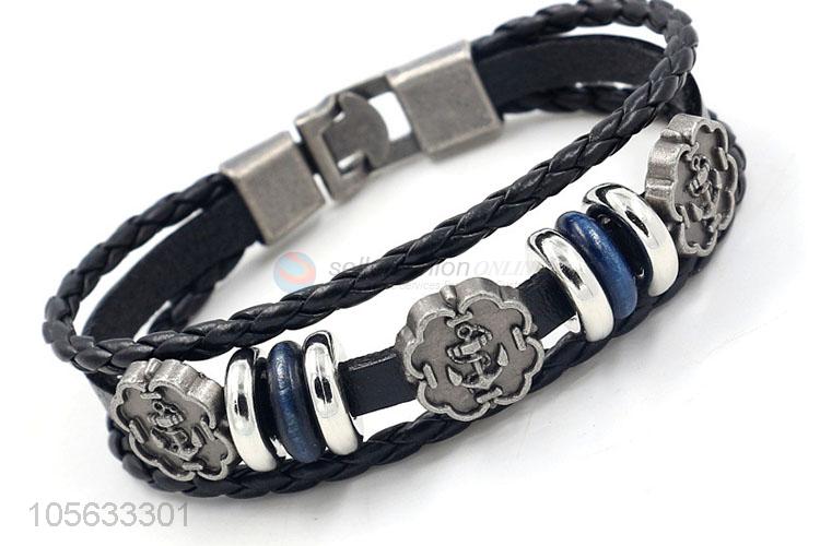 Promotional products handmade retro braided rope bracelet for men