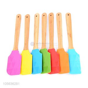 Good Quality Silicone Spatula/Silicone Scraper With Wooden Handle