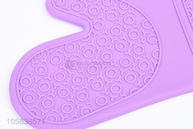 Wholesale 132.5g Heat Resistant Non-Slip Silicone Oven Mitt Baking Glove