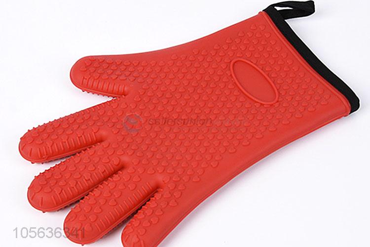 Best Quality 148g Heart Design Double-Deck Add Cotton Insulated Silicone Gloves