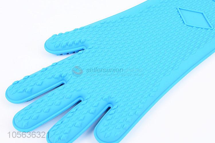 Hot Sale 280g Heat Resistant Silicone Cooking Gloves BBQ Gloves With Fingers