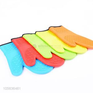 Fashion 151g Thicken Heat Resistant BBQ Grill Baking Silicone Gloves