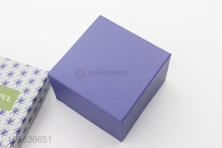 Latest design small printed paper gift box with ribbon