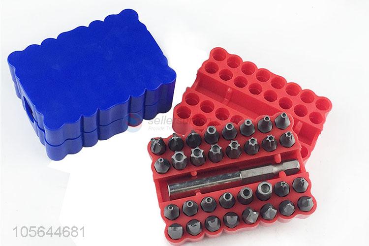 Custom 33 Pieces Chrome-Vanadium Steel Hollow Screw Bits Nut Driver Bits Set