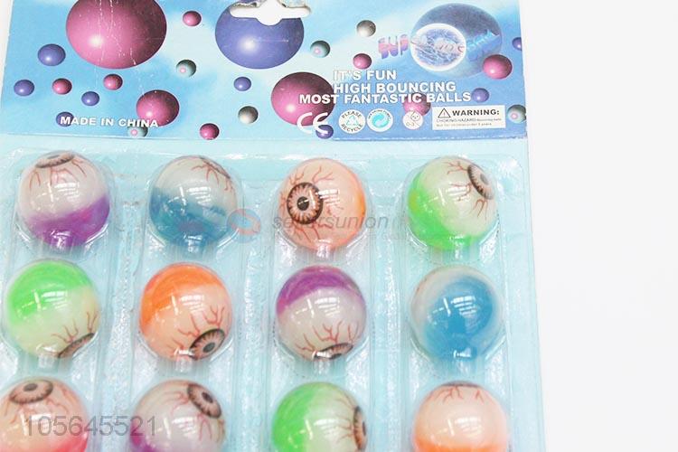 China maker glow eyes bouncy balls rubber stress ball