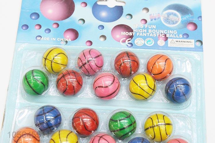 Latest design multicolor rubber stress balls bouncy balls