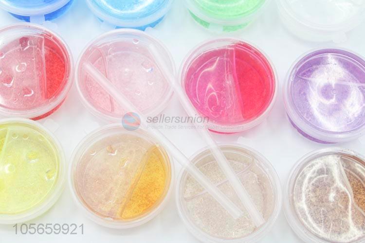 Newest 12 Colors DIY Kid Gift Crystal Plasticine