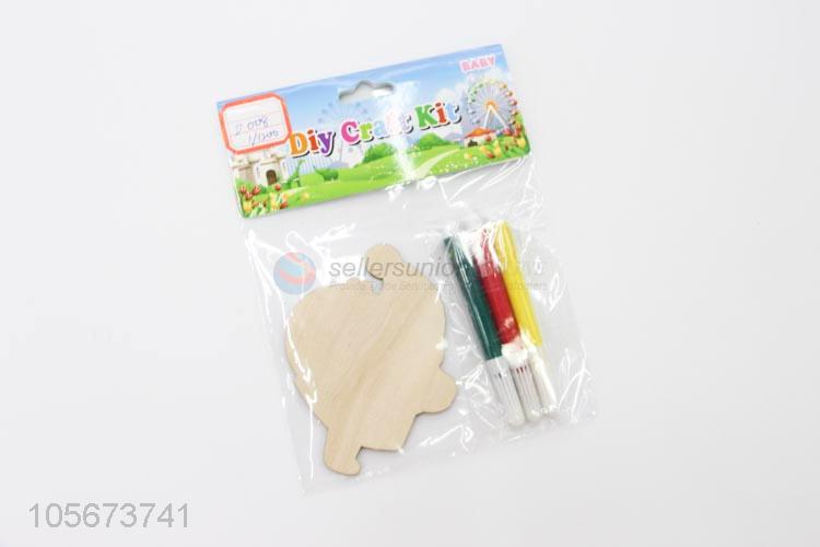 Hot Sale Santa Claus Pattern DIY Colour Wooden Craft Kit