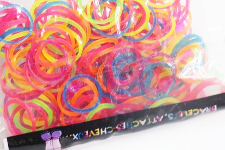 Good Quality 200 Pieces Colorful Rubber Band Best DIY Bracelet Accessories