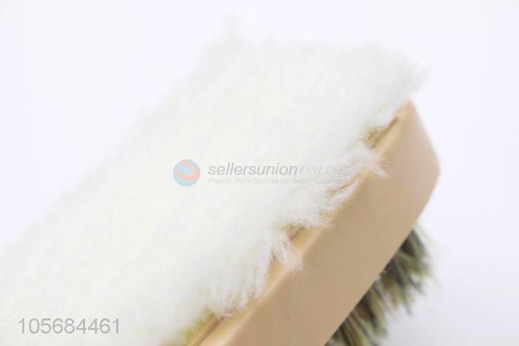 Unique Design Double-Side Shoes Brush With Cotton