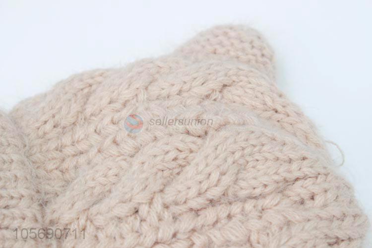 Low Price Cartoon Winter Warm Knitting Hat for Children