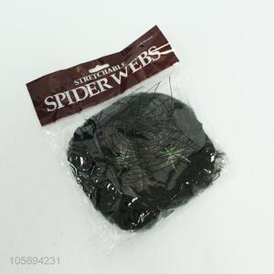 Made in China black spider webs for Halloween decor