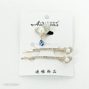 Fashion Design Hair Ring With 2 Pieces Hair Clip Set